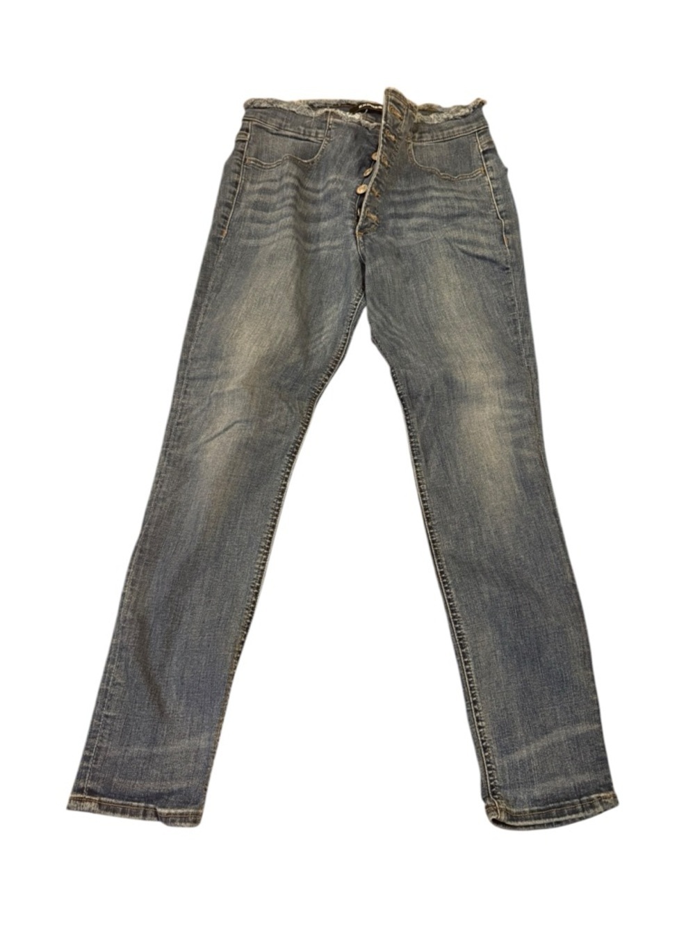 Express Skinny Washed Blue Jeans - Slim Modern Fit